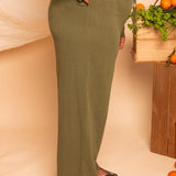 Calça Pantalona de Algodão - Preto - Uhnika