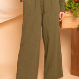 Calça Pantalona de Algodão - Preto - Uhnika