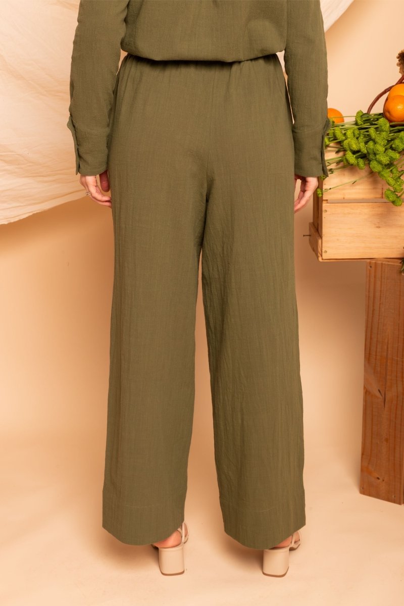 Calça Pantalona de Algodão - Preto - Uhnika