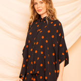 Camisa Ampla com Pregas - Off White - Uhnika