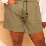 Shorts de Linho Savana - Preto - Uhnika