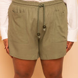 Shorts de Linho Savana - Preto - Uhnika