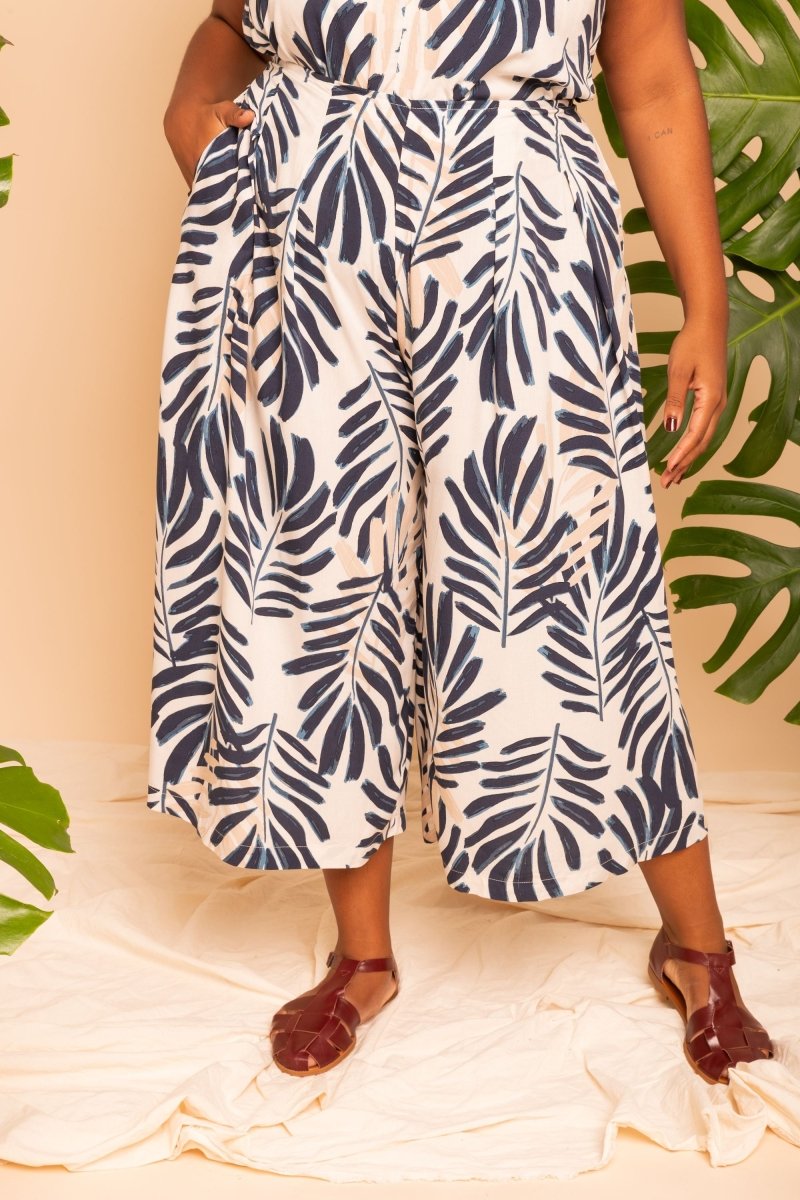 Calça Saia Alfaiataria - Folhagem - Uhnika