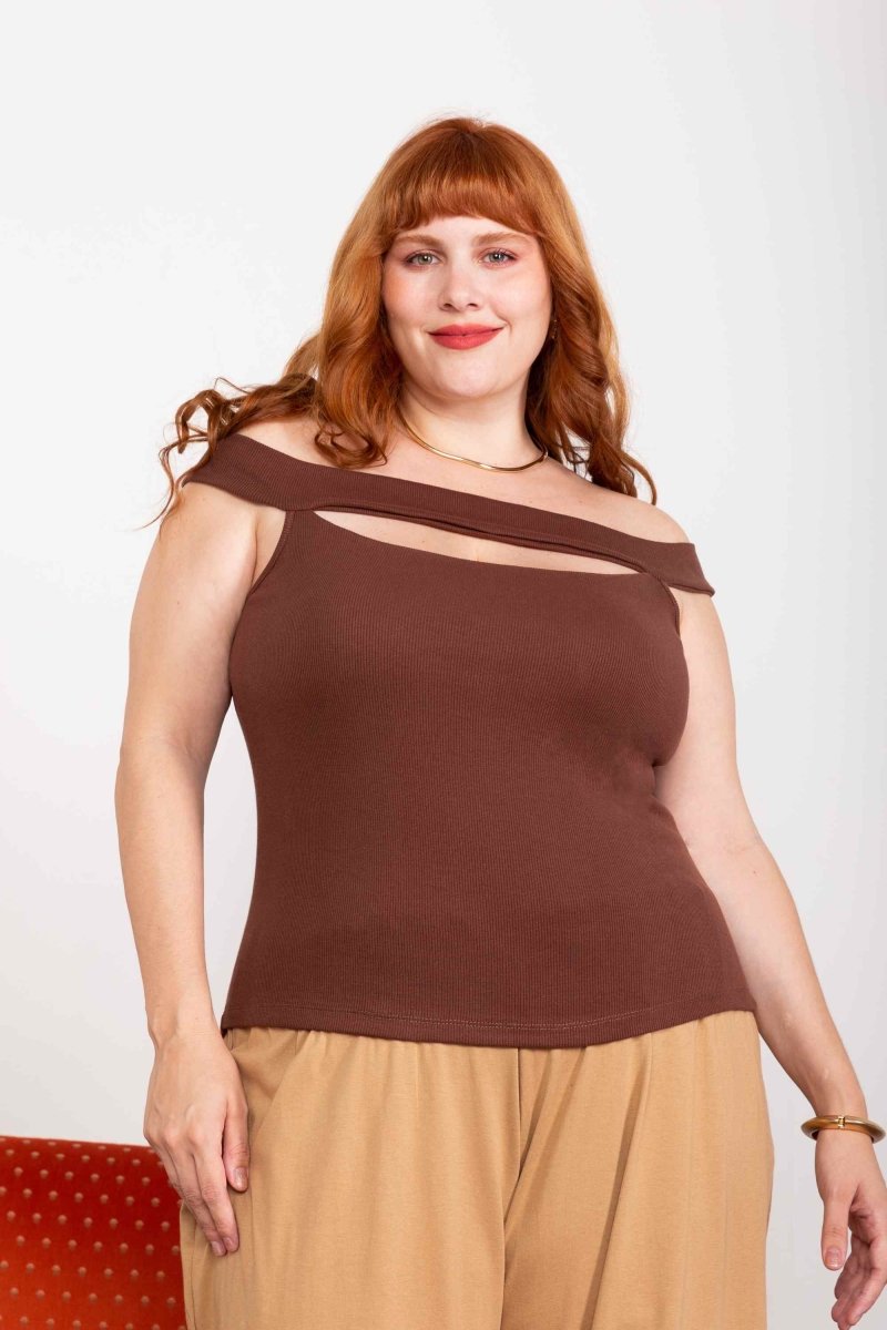 Blusa Canelada Ombro a Ombro - Off White - Uhnika