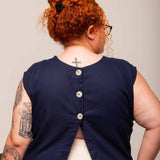 Blusa de Linho com Botões