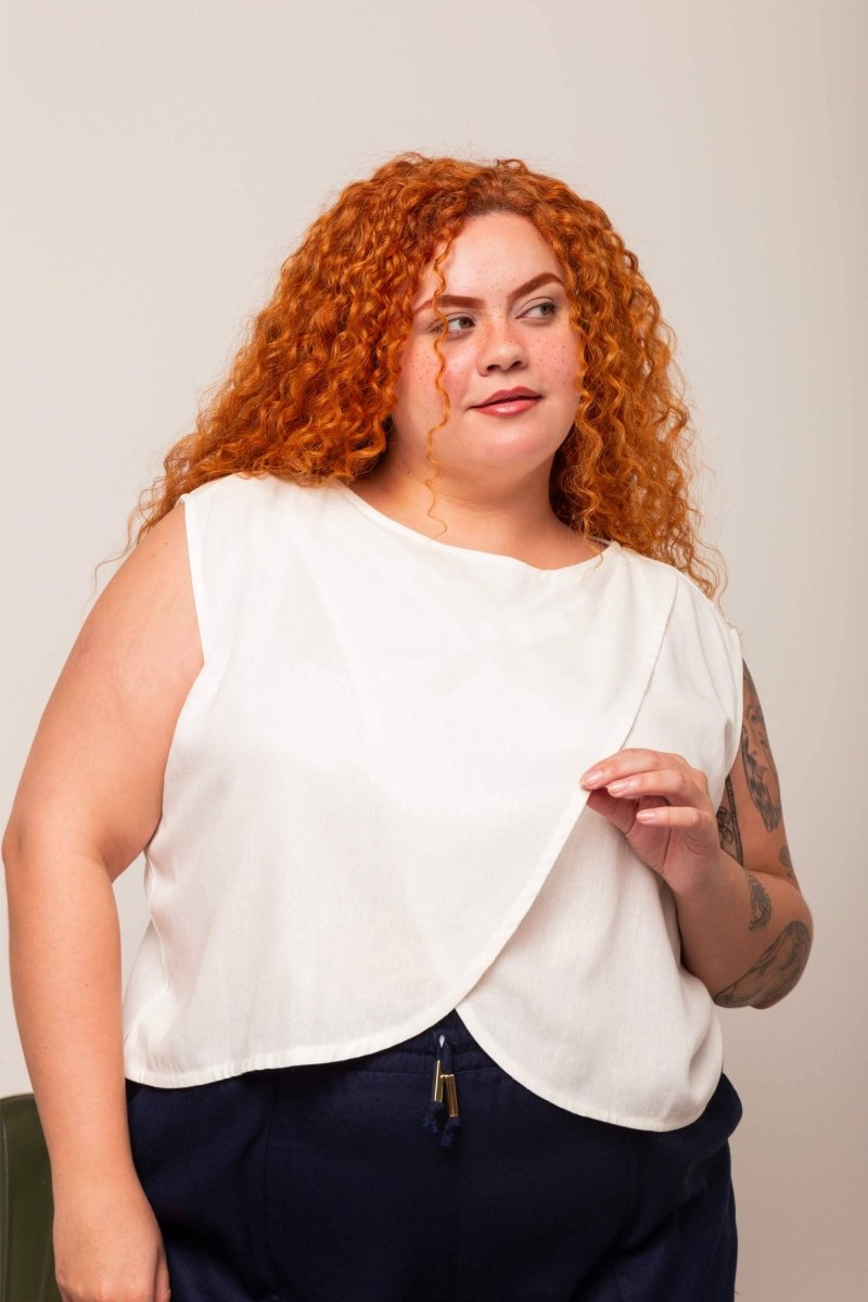 Blusa Feminina de Linho Pétala