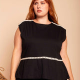 Blusa de Malha com Botões Nômade - Preto - Uhnika
