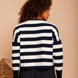 Blusa de Tricot Modal Listrada