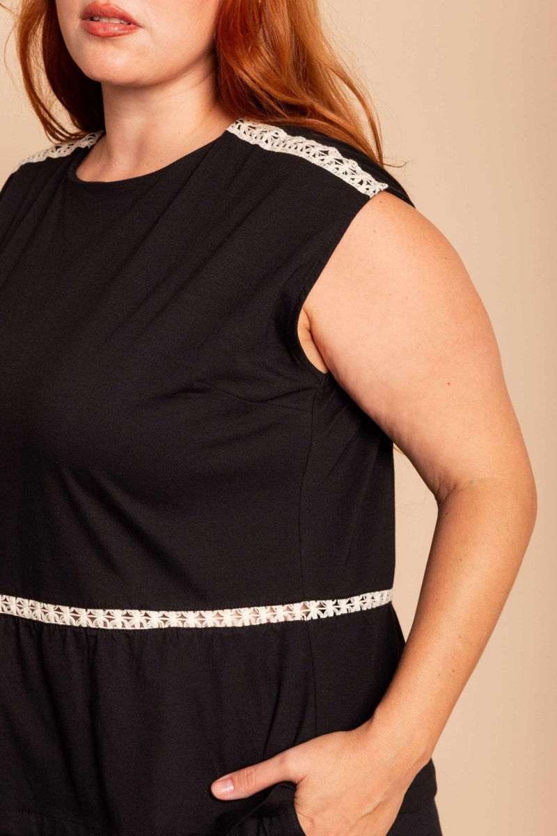 Blusa de Malha com Botões Nômade - Preto - Uhnika