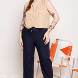 Blusa Feminina de Linho Pétala - Capuccino - Uhnika