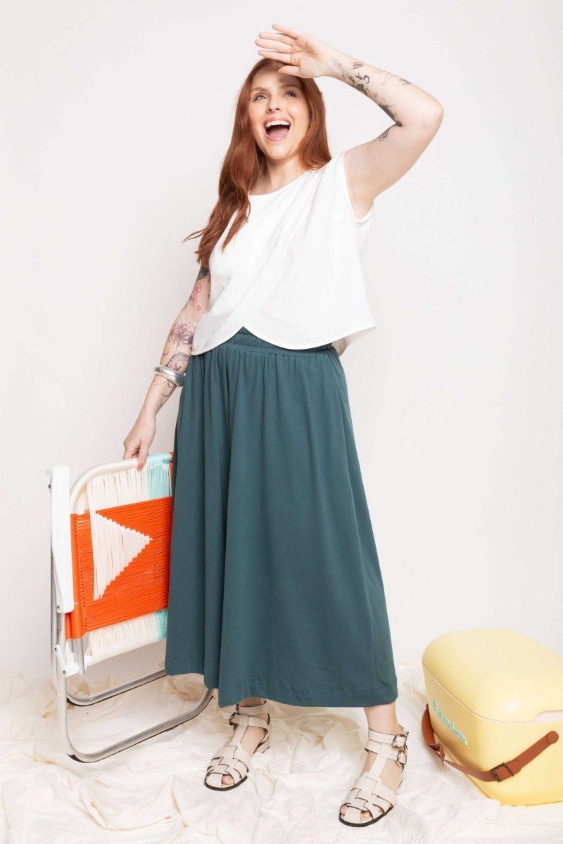 Blusa Feminina de Linho Pétala - Off White - Uhnika