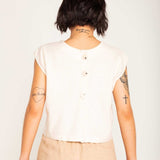Blusa de Linho com Botões