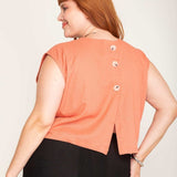 Blusa de Linho com Botões