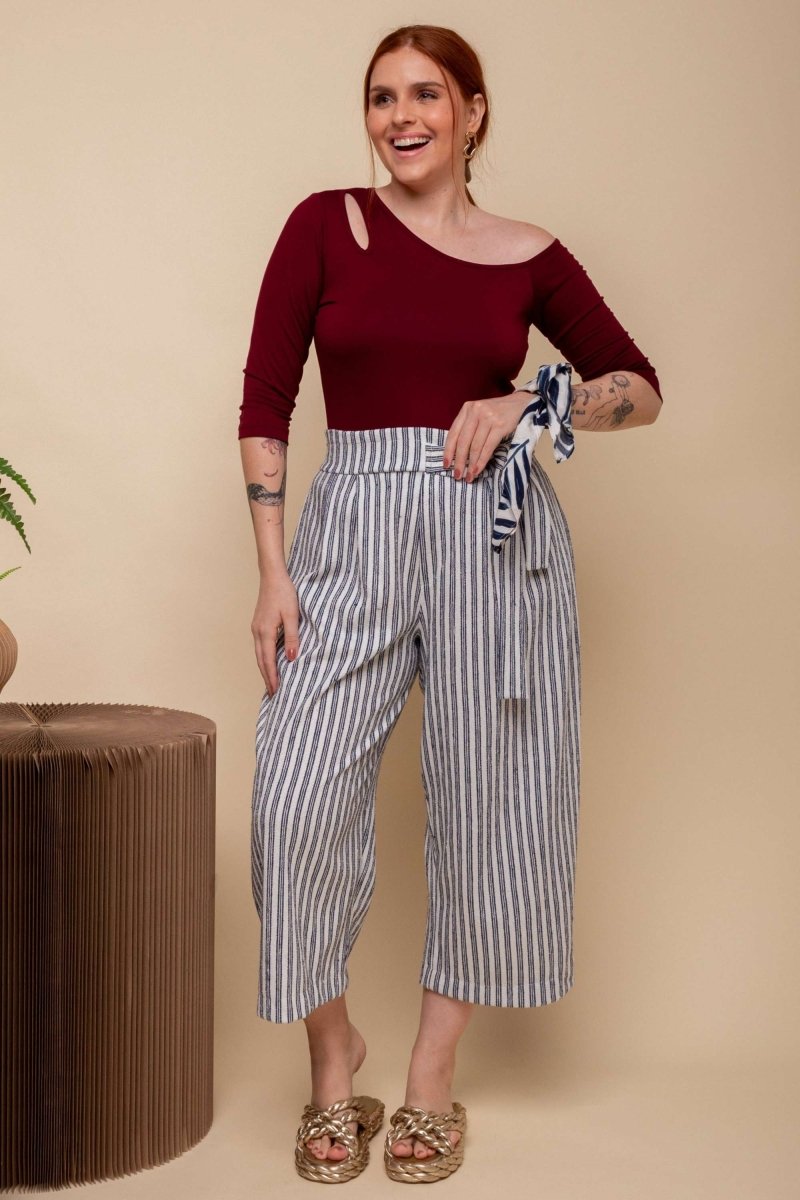 Blusa de Viscose Premium Manga 3/4 - Marsala - Uhnika