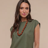 Blusa de Linho com Botões - Off White - Uhnika