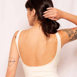 Body Decote Profundo Costas - Off White - Uhnika