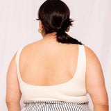 Body Decote Profundo Costas - Off White - Uhnika