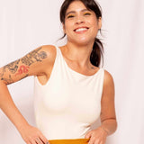 Body Decote Profundo Costas - Off White - Uhnika