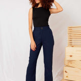 Calça Reta Alfaiataria Feminina