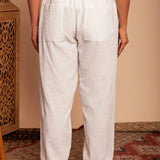 Calça de Algodão Nômade - Off White - Uhnika