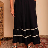 Calça Saia de Malha Nômade - Preto - Uhnika