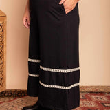 Calça Saia de Malha Nômade - Preto - Uhnika