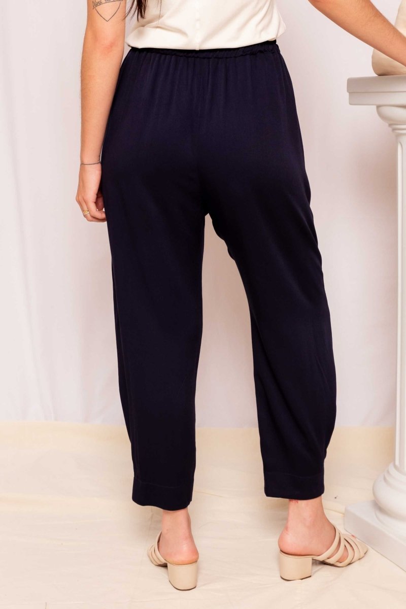 Calça de Viscose Jasmine - Azul Marinho - Uhnika