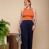 Calça Pantalona Barra Larga