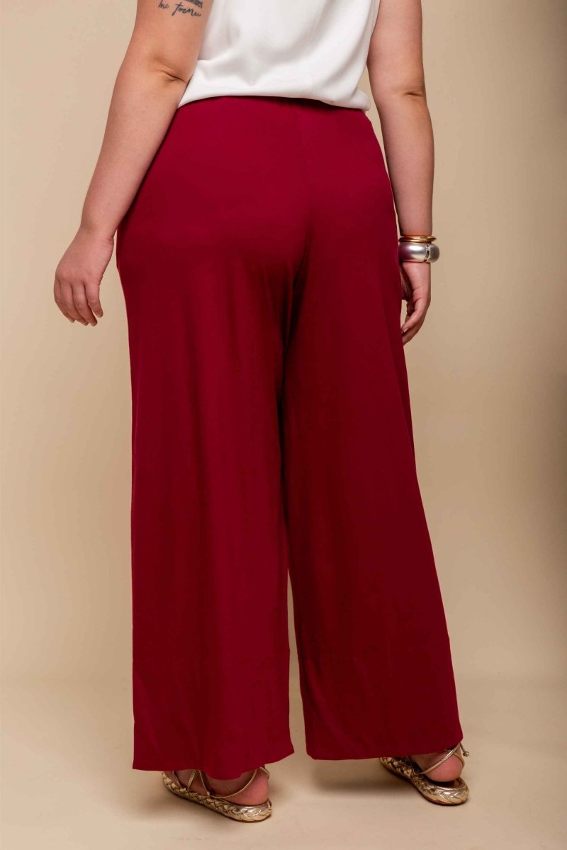 Calça Pantalona Barra Larga - Marsala - Uhnika
