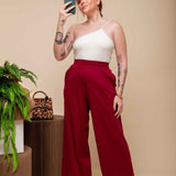 Calça Pantalona Barra Larga