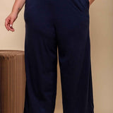 Calça Pantalona Barra Larga