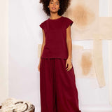Calça Pantalona de Malha