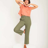 Calça Reta Alfaiataria Feminina