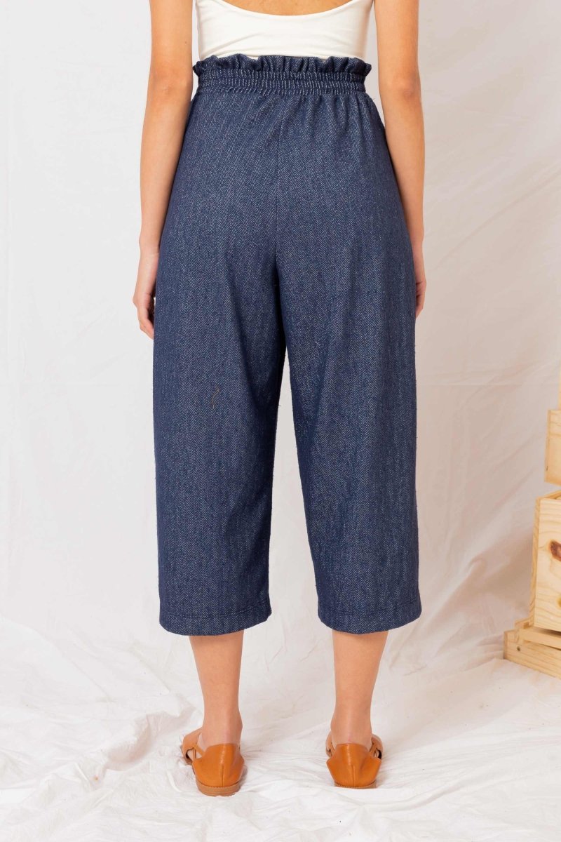 Calça Reta Moletinho - Azul - Uhnika