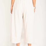 Calça Reta Moletinho - Off White - Uhnika