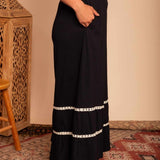 Calça Saia de Malha Nômade - Preto - Uhnika