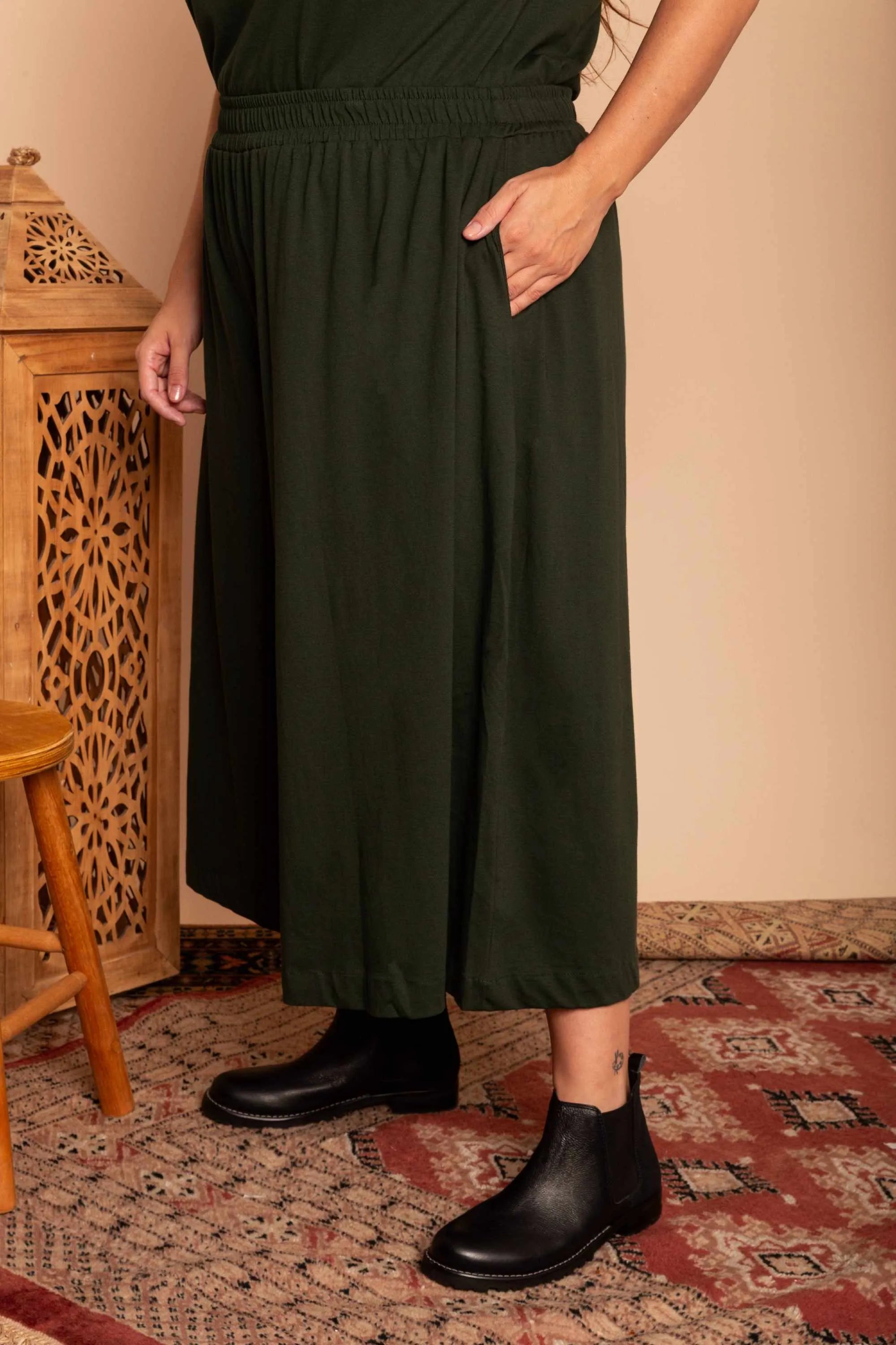 Calça Saia de Malha - Roxo - Uhnika