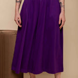 Calça Saia de Malha - Roxo - Uhnika