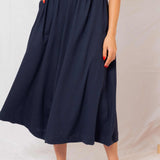 Calça Saia de Malha - Azul Marinho - Uhnika