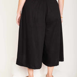 Calça Saia de Malha Barra Assimétrica - Avelã - Uhnika