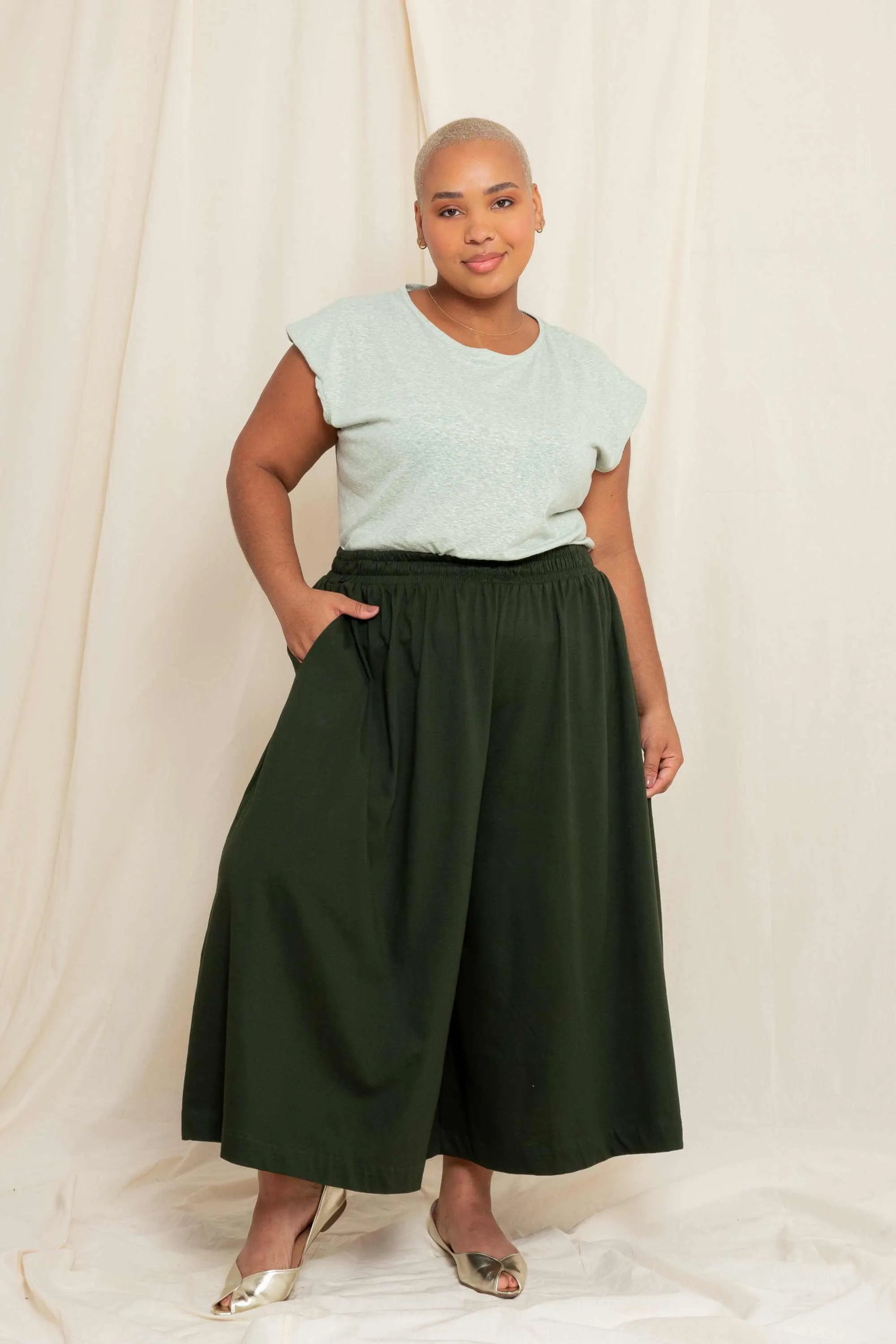 Calça Saia de Malha - Roxo - Uhnika