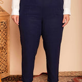 Calça Skinny de Linho