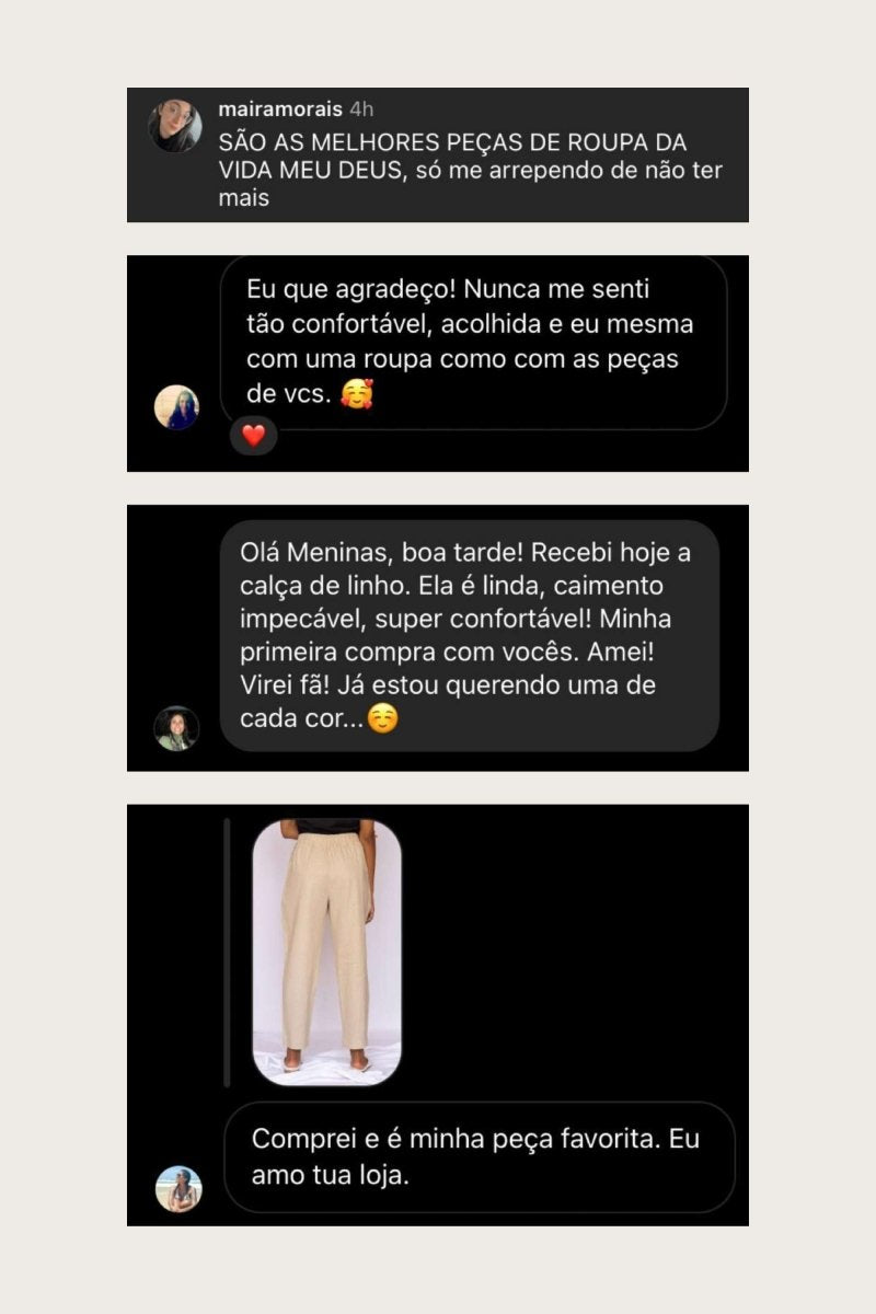 Calça Skinny de Linho - Linho Natural - Uhnika