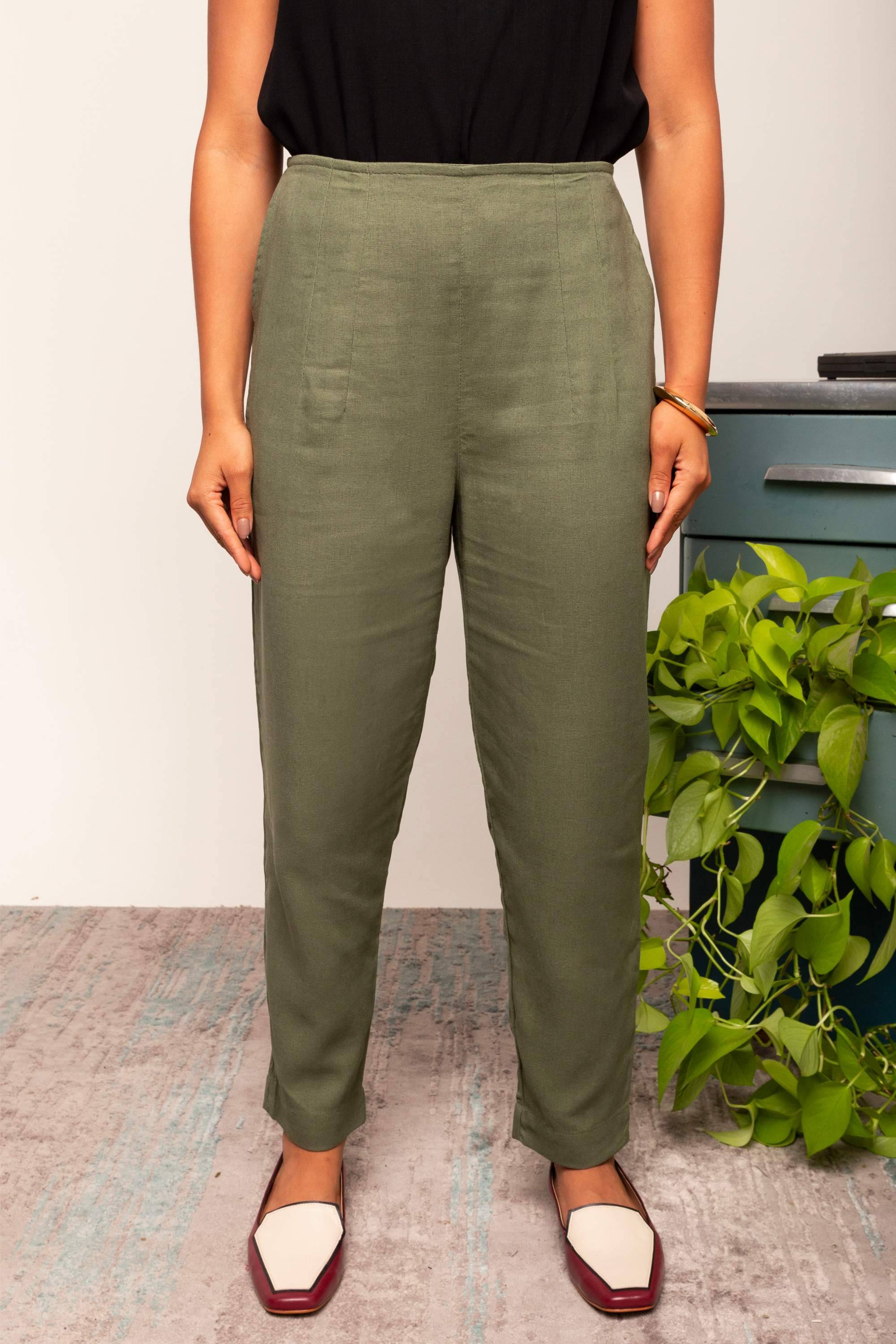 Calça Skinny de Linho
