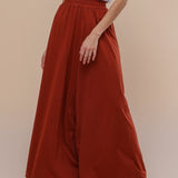 Calça Pantalona de Malha - Terracota - Uhnika