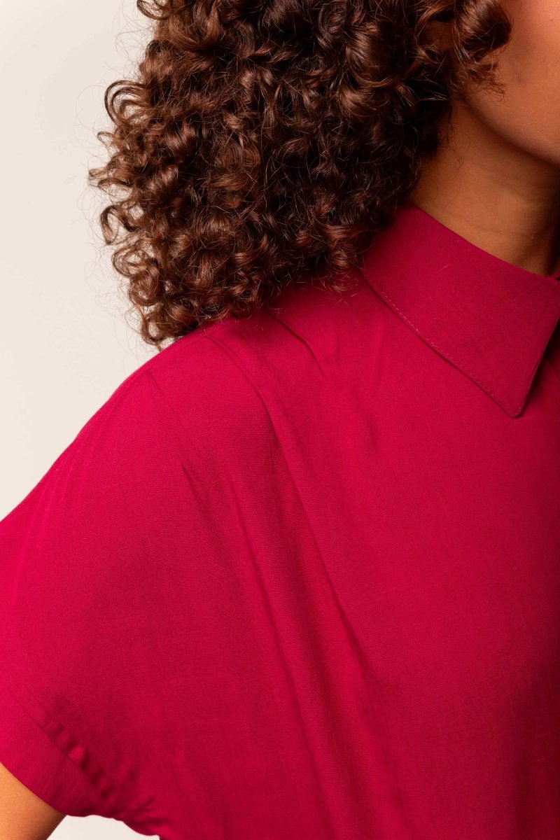 Camisa Feminina Office Comfy - Marsala - Uhnika