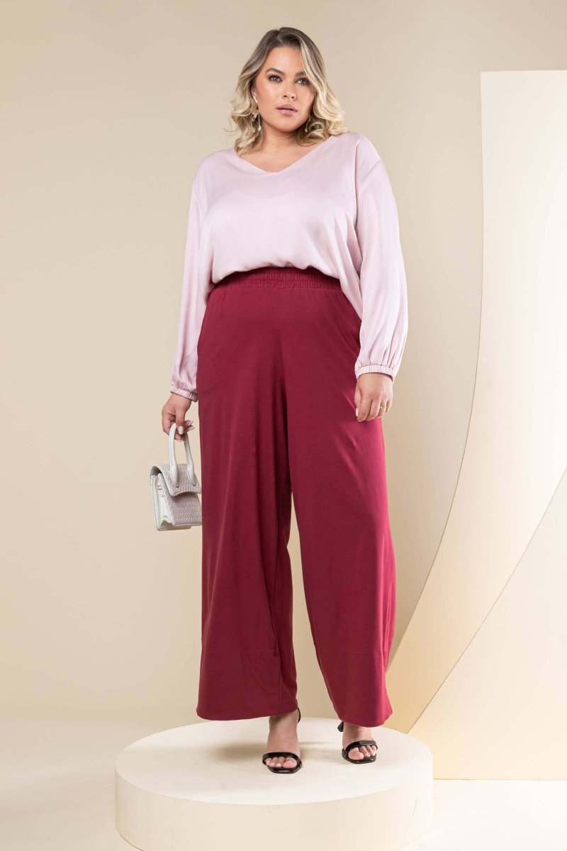 Camisa Gola V Feminina - Rosa - Uhnika
