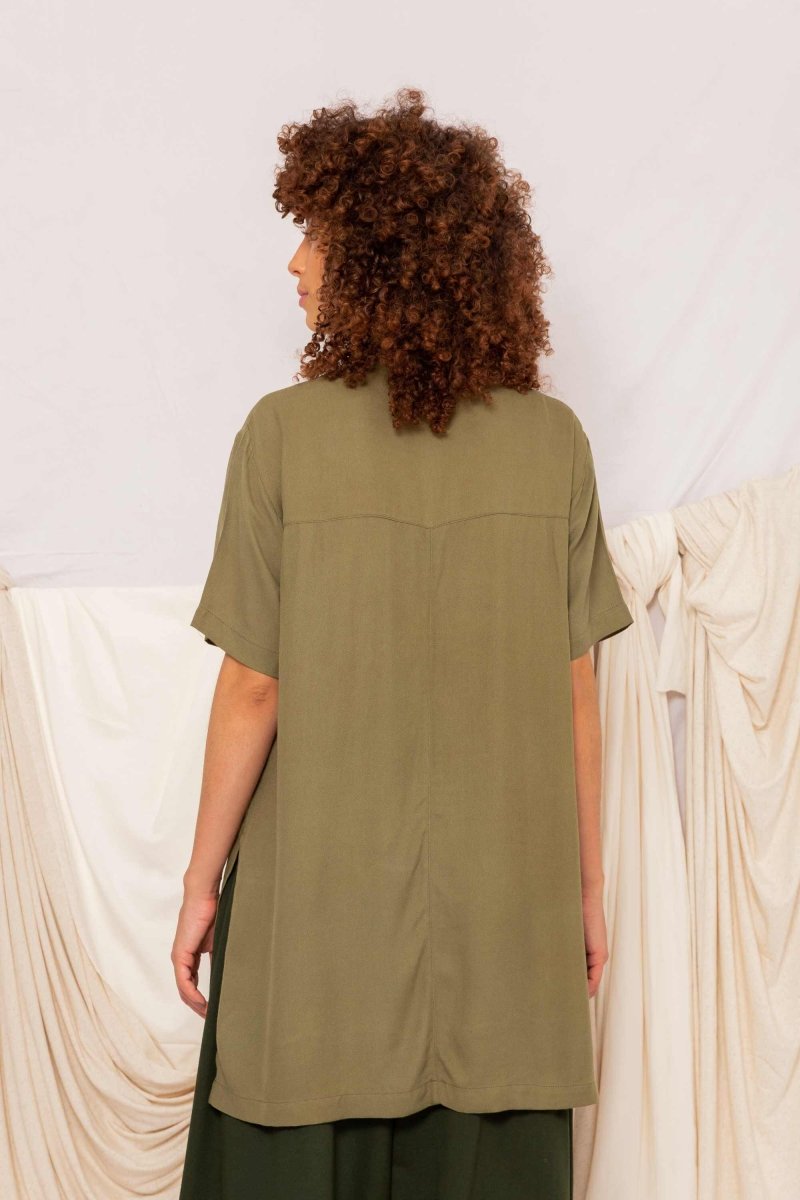 Camisa Oversized - Verde - Uhnika
