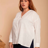 Camisa de Algodão Nômade - Off White - Uhnika