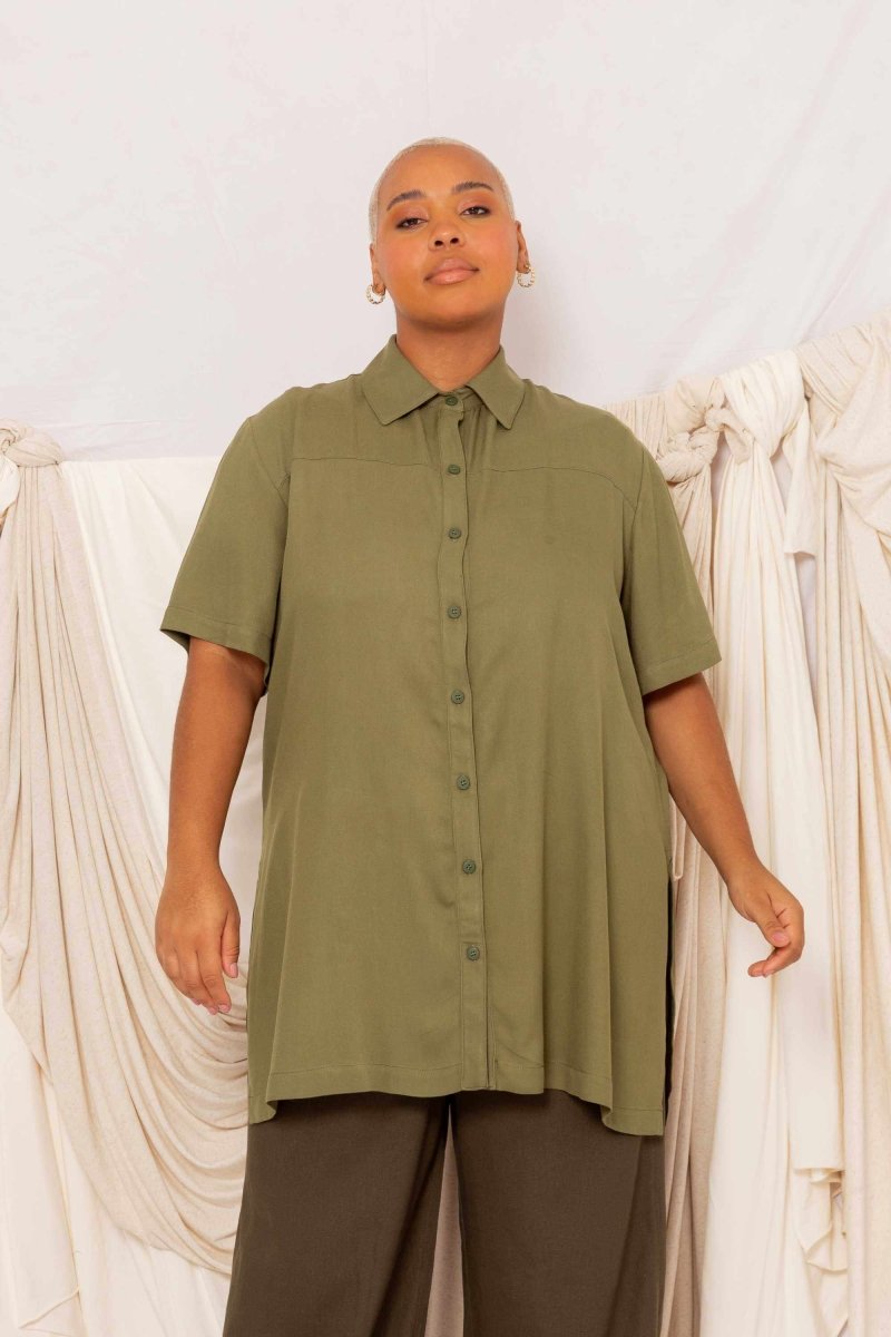Camisa Oversized - Verde - Uhnika